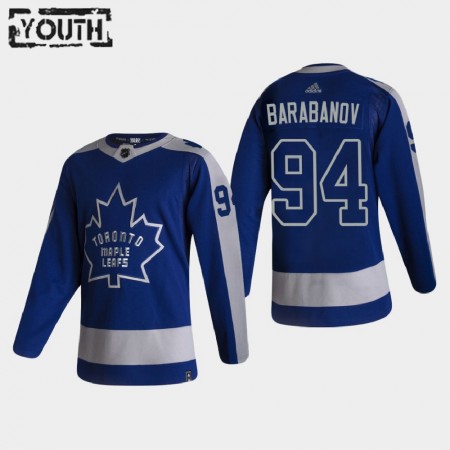 Kinder Eishockey Toronto Maple Leafs Trikot Alexander Barabanov 94 2020-21 Reverse Retro Authentic